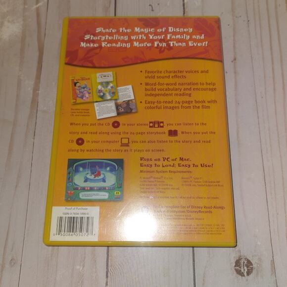 Lilo & Stitch, Read-Along (Disney, 2002, CD & Cassette) - Picture 2 of 6